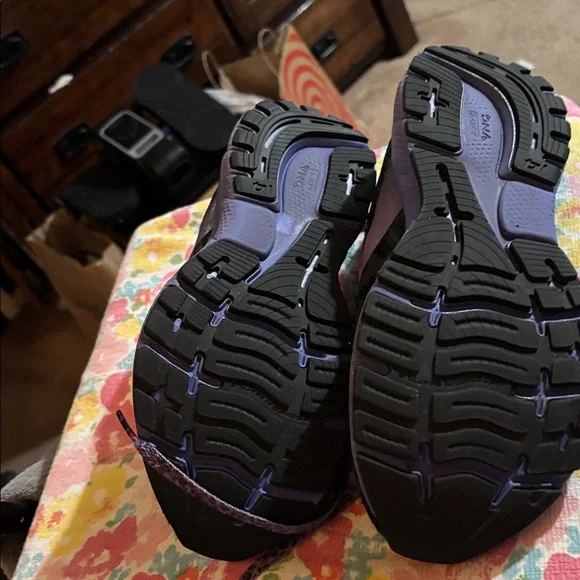 Brooks Women’s Black with Purple Accent Athletic Sneakers - Picture 3 of 5